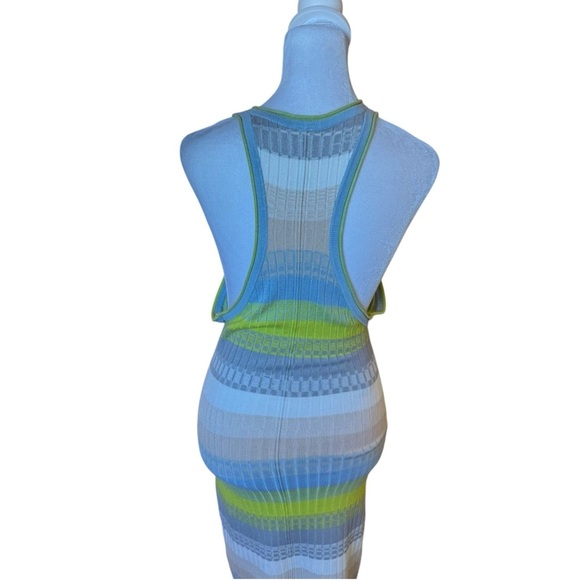 Daily Practice x Anthropologie - Tuvalu Stripe Rib Knit Racerback Dress Sz XS - Picture 6 of 10